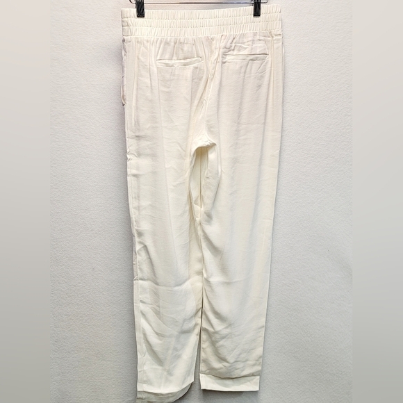 Lilly Pulitzer Women's XS Alaura Pant Coconut Mid Rise Twill Pull-on Pockets - Picture 5 of 11